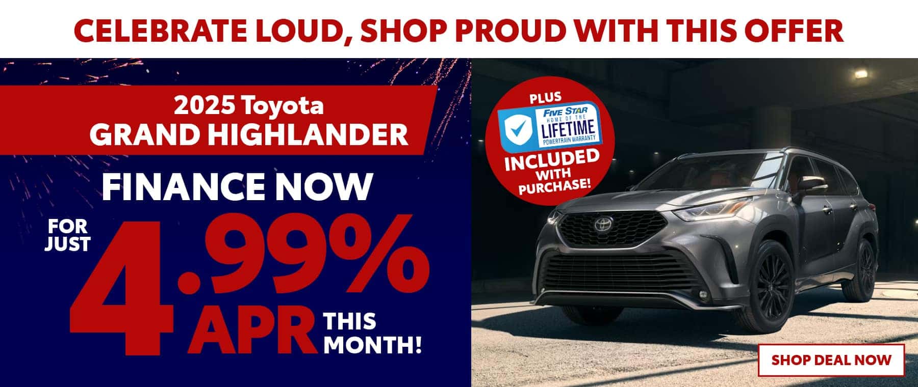 2025 Grand Highlander - July Desktop APR Offer