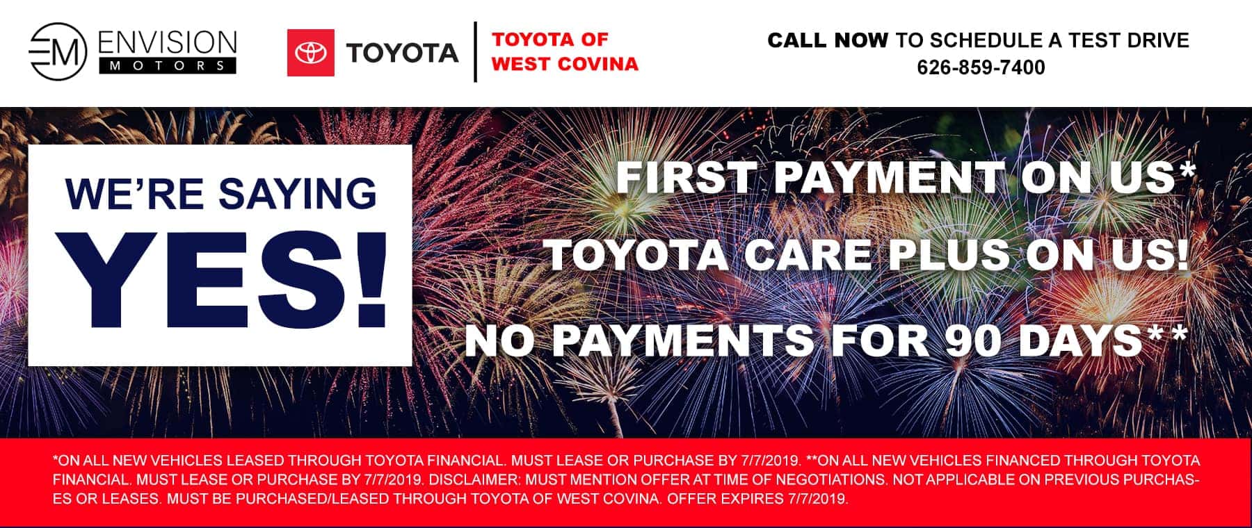 Toyota Financial Payment >> Yes Sales Event Toyota Of West Covina Toyota Financial Payment >> Yes Sales Event Toyota Of West Covina