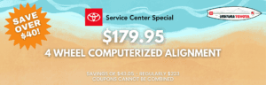 Ventura Toyota Service Special 4 Wheel Alignment
