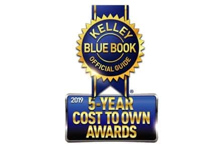 new 2019 Toyota Tacoma 5 star cost to own award from Kelley Blue Book