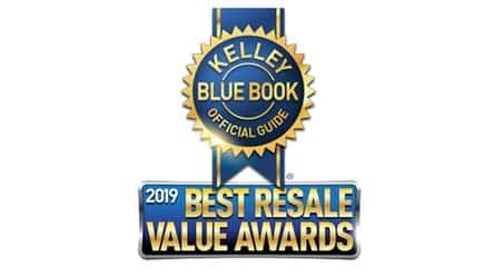 new 2019 Toyota Tacoma best resale value midsize pickup truck from Kelley Blue Book