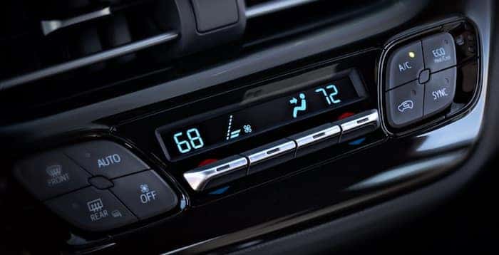 2020 Toyota C-HR standard dual zone climate control