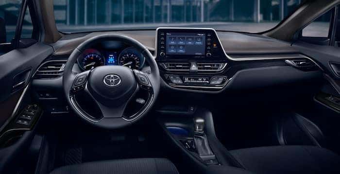2020 Toyota C-HR available soft-touch, leather-trimmed steering wheel