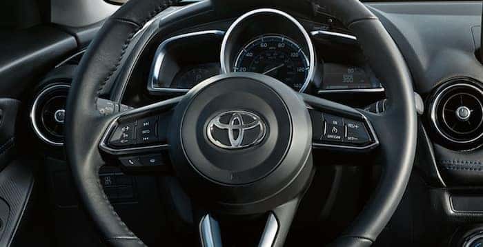 2020 Toyota Yaris steering wheel-mounted controls