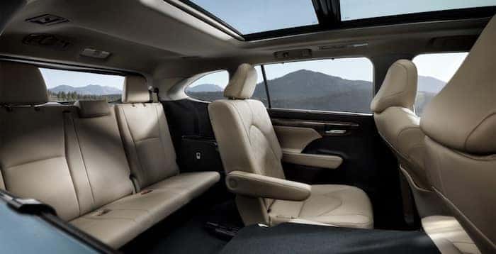 2020 Toyota Highlander third-row seating