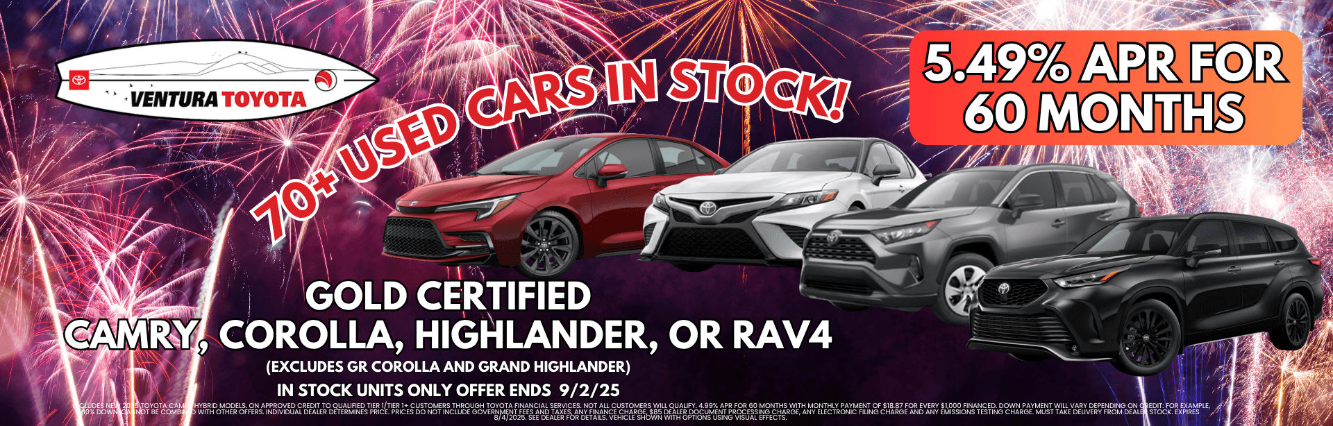 Toyota Certified Used Vehicles Special