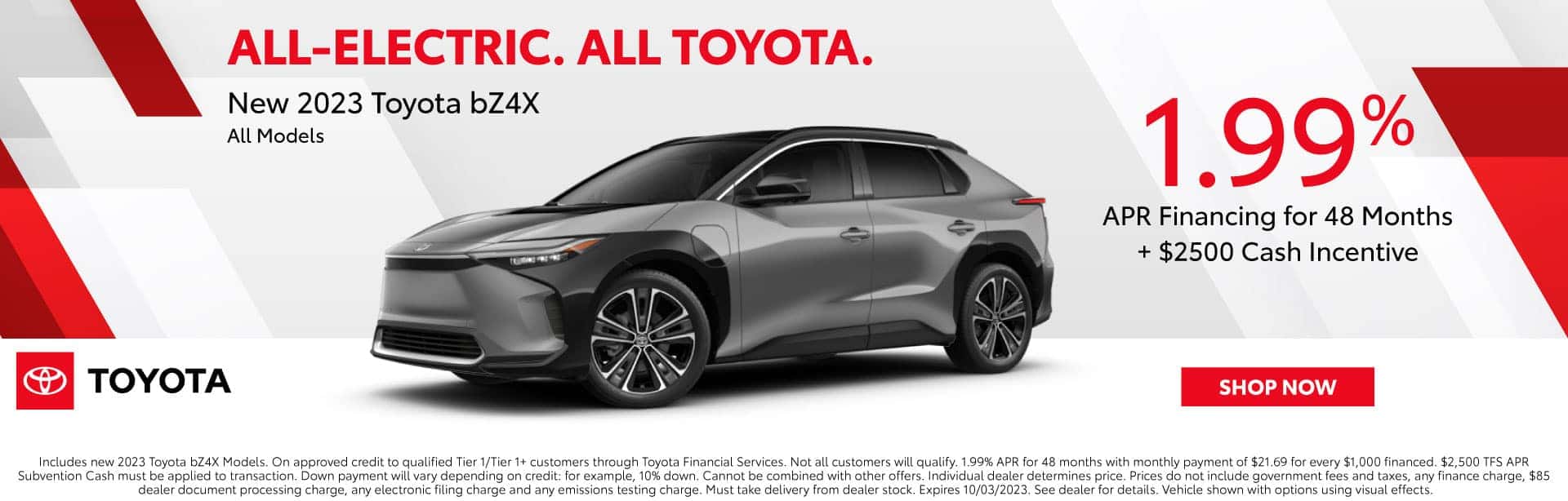 New 2023 BZ4X Special APR