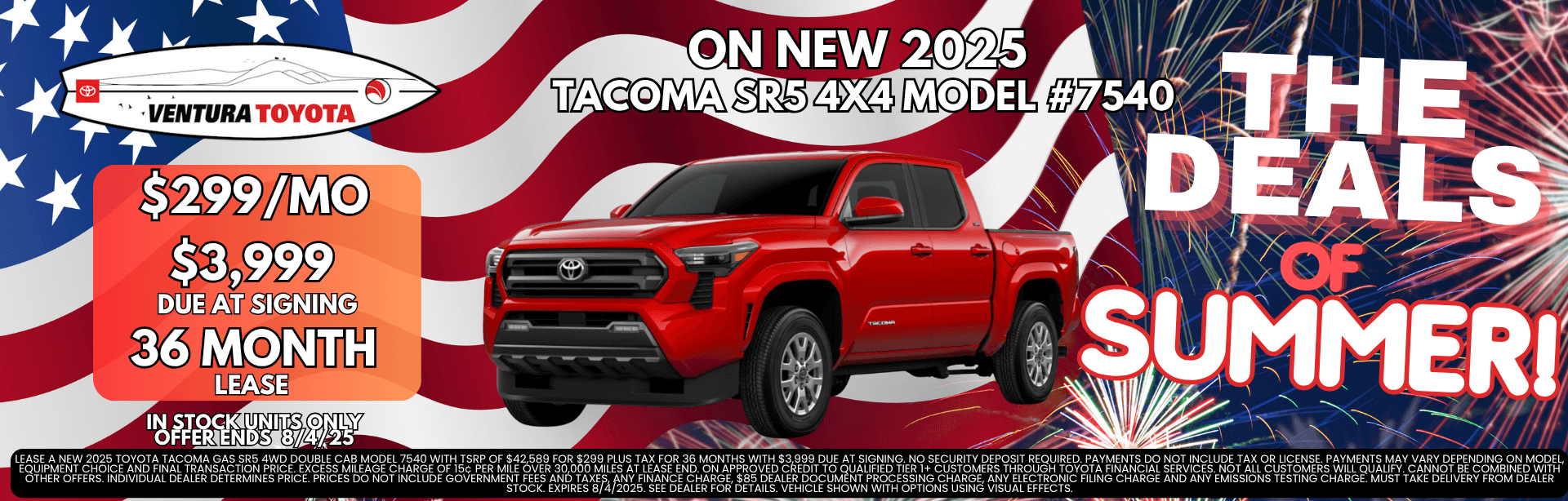 New Tacoma Lease Offer