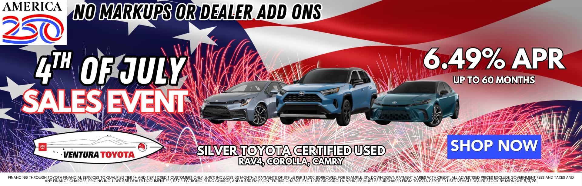 Silver Toyota Certified Used Cars deals in Ventura, Oxnard & Santa Barbara