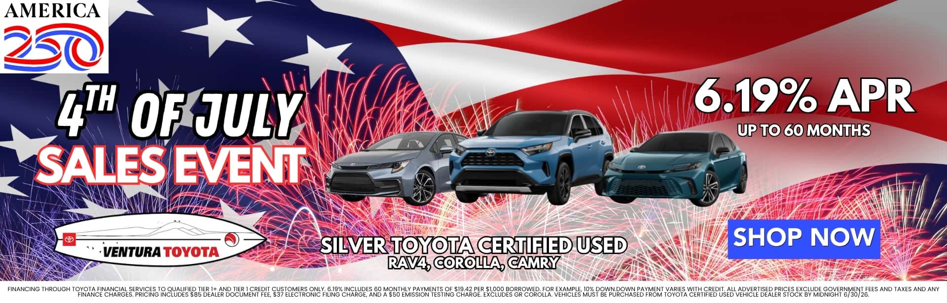 Silver Toyota Certified Used Cars deals in Ventura, Oxnard & Santa Barbara