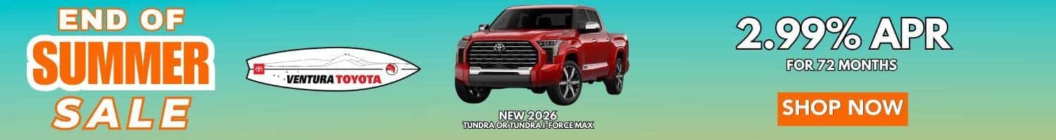 NEW TUNDRA APR Deal in Ventura, CA. Near Oxnard, Santa Barbara & Thousand Oaks.
