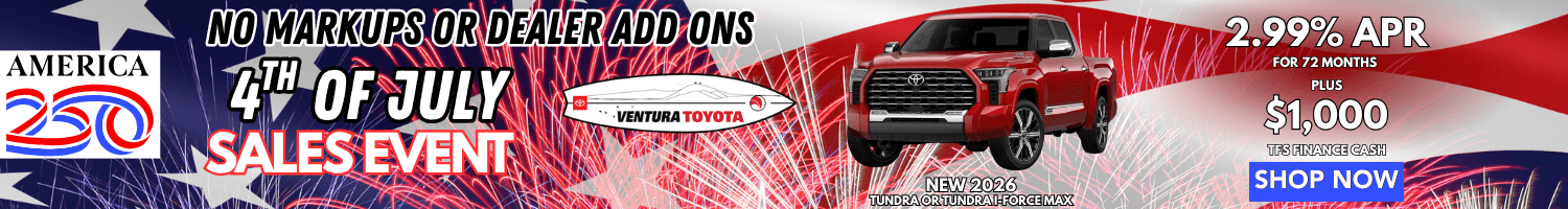NEW TUNDRA APR Deal in Ventura, CA. Near Oxnard, Santa Barbara & Thousand Oaks.