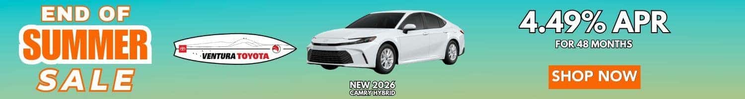 New Camry APR Special in Ventura. Near Oxnard, Simi Valley, Thousand Oaks and Santa Barbara.