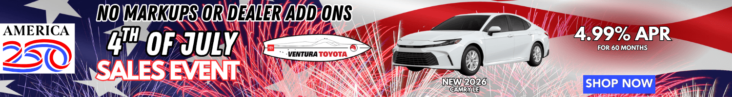 New Camry APR Special in Ventura. Near Oxnard, Simi Valley, Thousand Oaks and Santa Barbara.