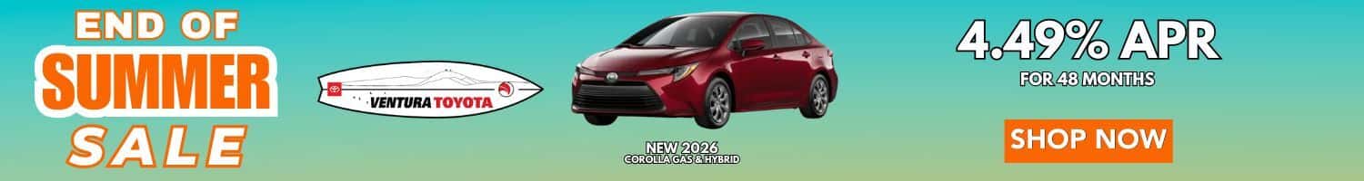 New Corolla APR Deal in Ventura, CA. Newar Oxnard, Santa Barbara and Thousand Oaks.