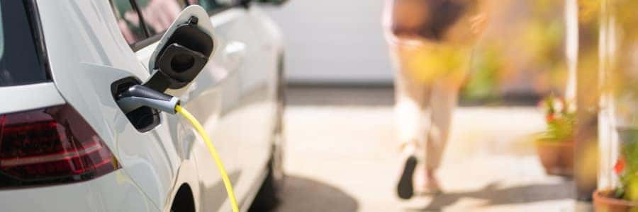 charging electric vehicle