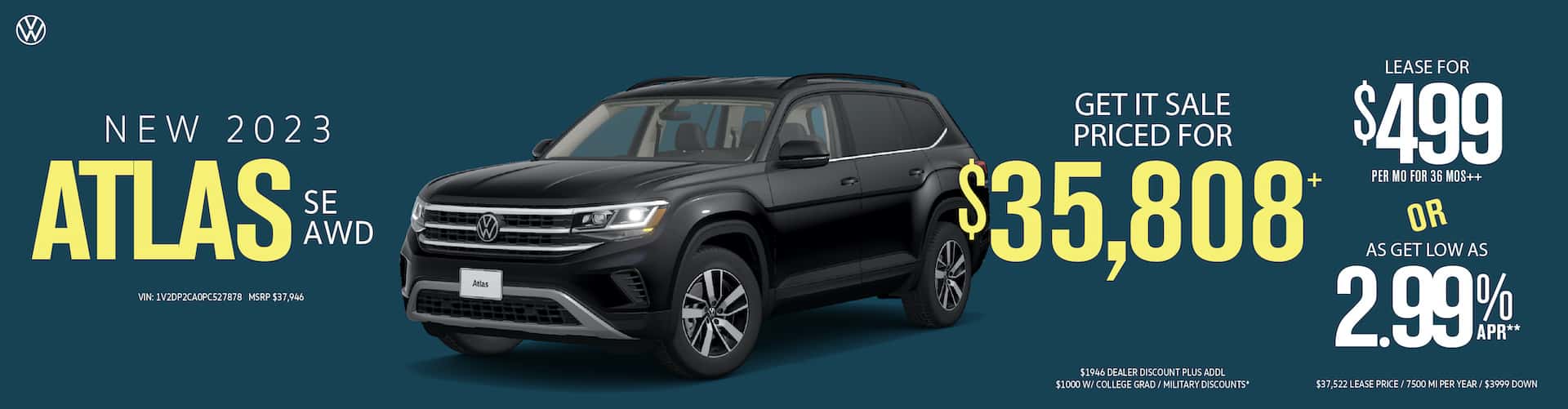 Upgrade to the Atlas during VW Clear Lake's eXchange sale!