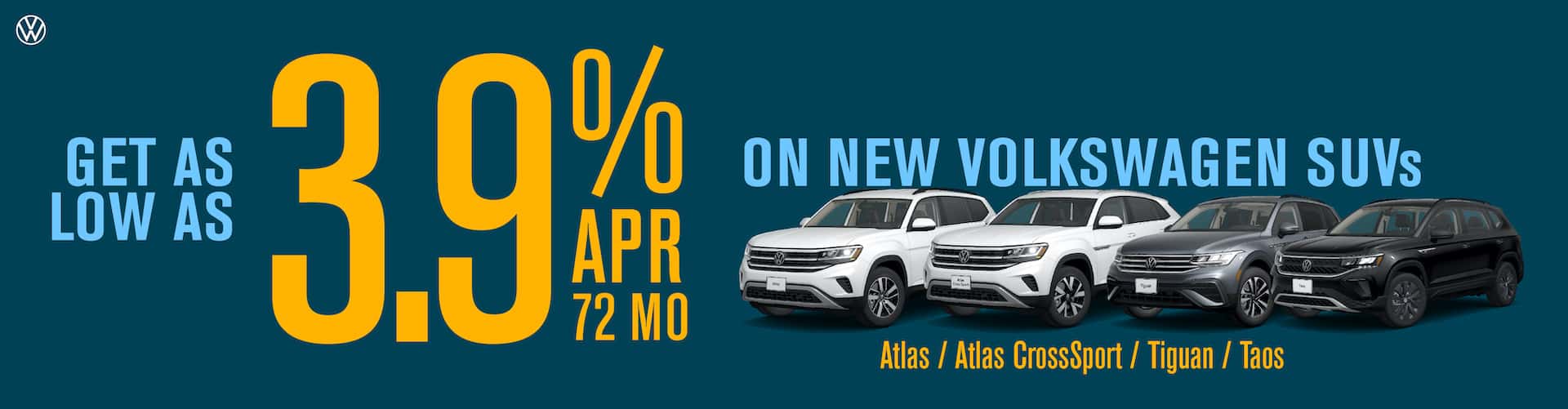 Get as low as 3.9% for 72 mos at VW Clear Lake