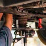 Mechanic repairing a car