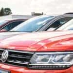 row of vw cars