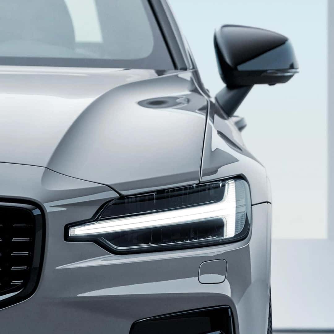 Style shot of front of Volvo vehicle