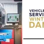 Vehicle alignment service after winter road damage