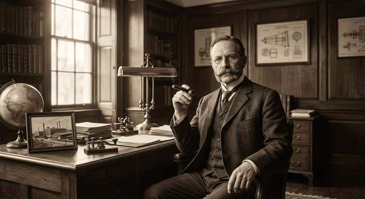 William C. Durant concept portrait — co-founder of General Motors and Chevrolet