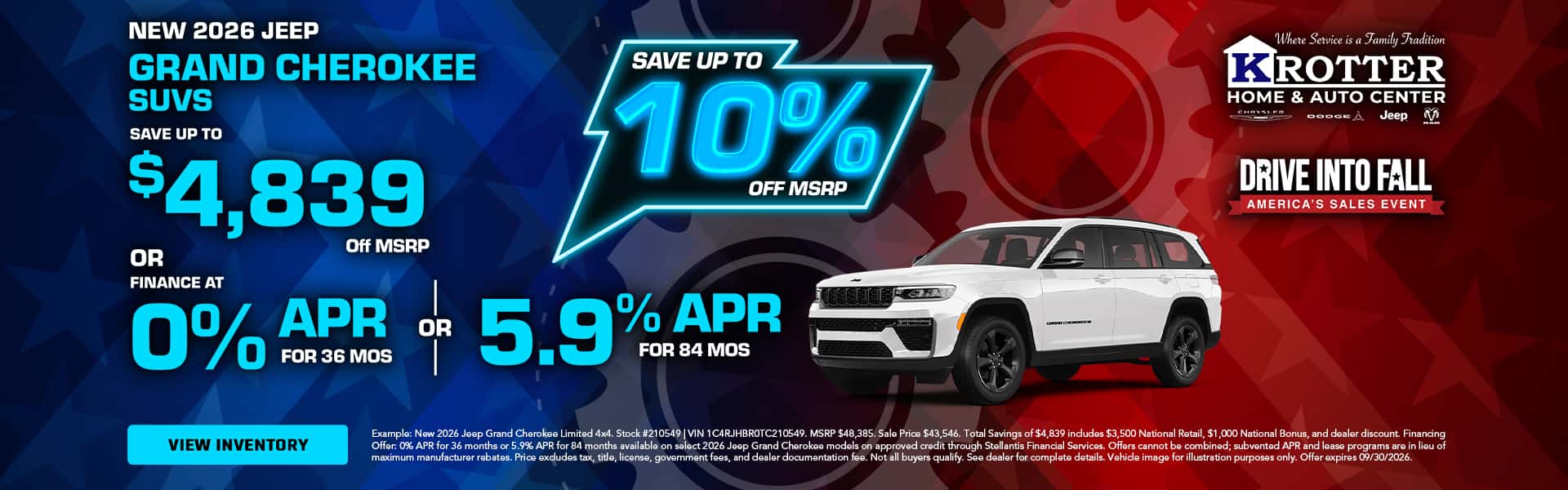 New 2026 Jeep Grand Cherokee SUVs $4,839 off MSRP