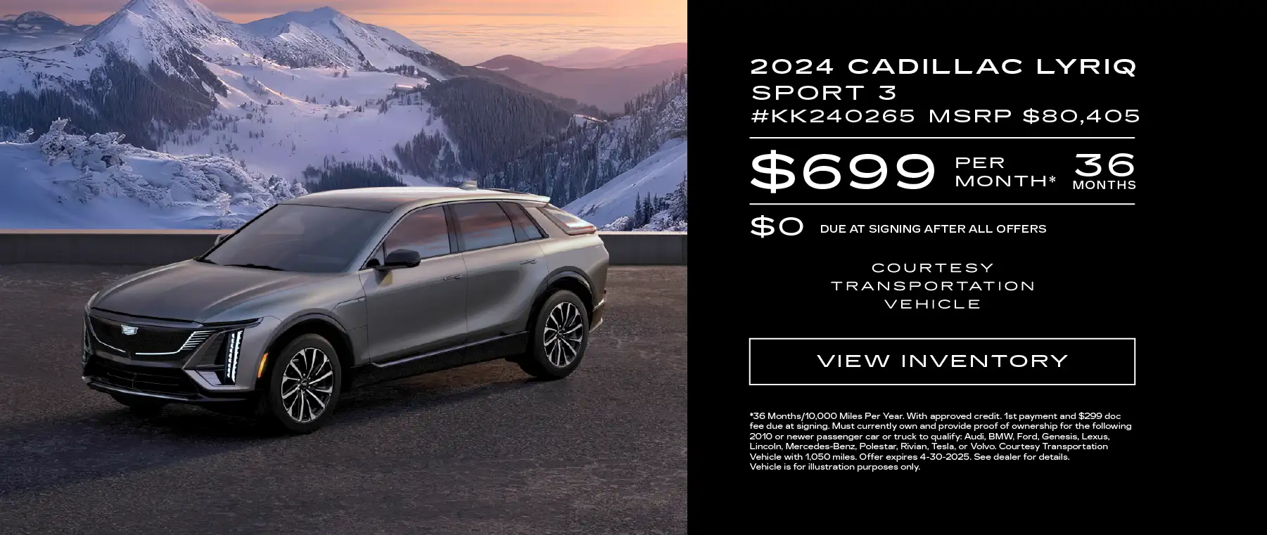 Woodhouse Cadillac Lyriq Sport 3 Offer
