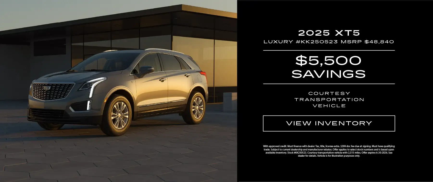 2025 Cadillac XT5 Luxury -Receive up to $5,500 in savings